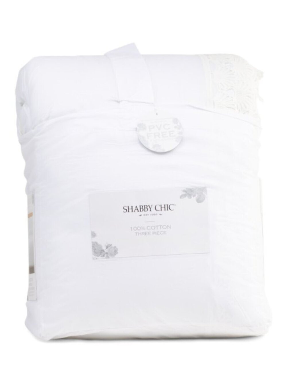 SHABBY CHIC Eyelet Shelly Lace Comforter Set